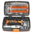 38-in-1 ratchet screwdriver set (orange gray)