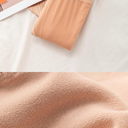 Double-Layer Bare-Leg Effect Women's Autumn and Winter Leggings, Ultra-Natural Realistic Nude Slimming Fleece-Lined Thick Pantyhose