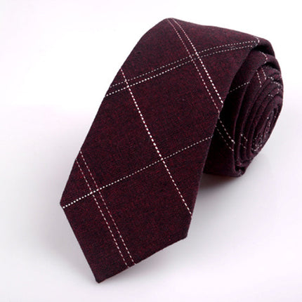 Korean Style Groom Best Man Casual Fashion Tie Groom Tie Men's Business Cotton Tie Men's Printed Tie