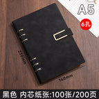 A5u buckle loose leaf-black