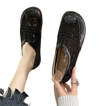 Women's Shoes Summer Thin Breathable Pregnant Women's Mother Slip-on Fisherman's Net Shoes Soft-soled Single-layer Shoes Cloth Shoes