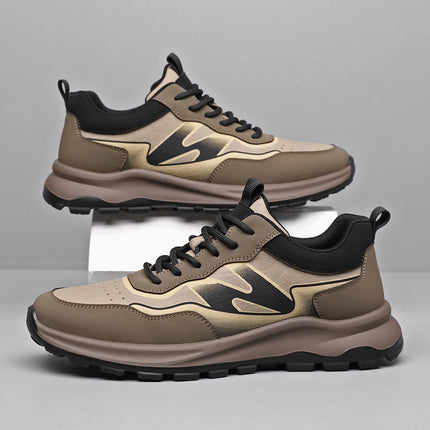 New Leather Men's Shoes, Casual Shoes, Sports Trendy Shoes, Men's Sports Thick-Soled Trendy Sports Shoes, Drop Shipping