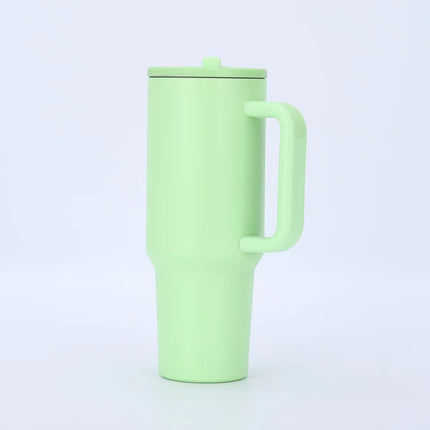 Cross-Border Amazon Best-Selling 40oz Big Mac Double-Layer Straw Mouth Car Cup Large Capacity Car Handle Ice Cup