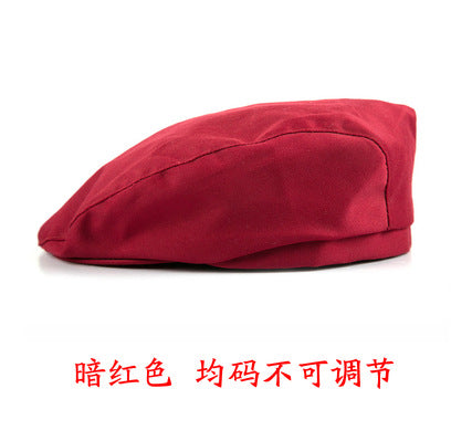 Kitchen breathable mesh chef hat men's restaurant thin hat beret waiter work peaked cap female summer