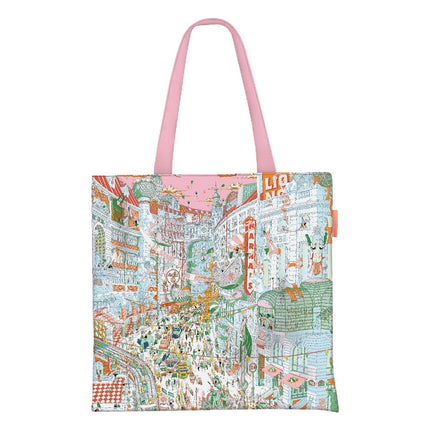 Dongdaemun Canvas Bag 2025 New Women's Large Capacity Book Bag Student Tutorial Shoulder Bag Office Worker Handbag