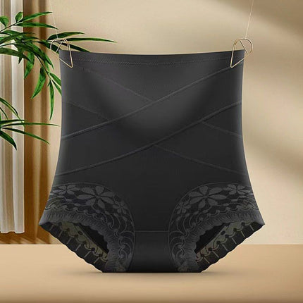 New High Waist Belly Hip-lifting Panties Women's Lace Sexy Seamless Shaped Breathable Leggings Safety Pants Briefs