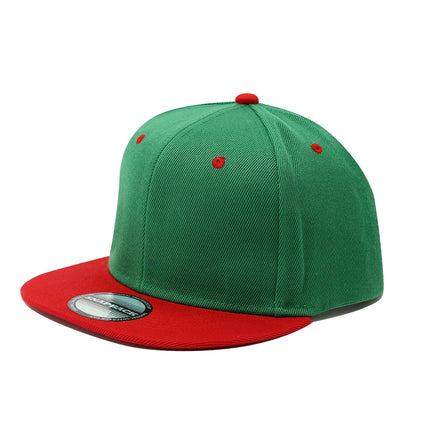 Cross-Border Color-Blocked American-Style Six-Panel Flat-Brim Hip-Hop Hat for Men and Women, Solid Color Plain Flat-Brim Hip-Hop Baseball Cap, Unisex