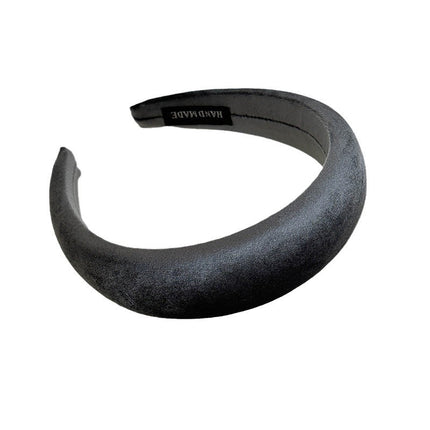 Autumn and Winter Vintage Velvet Headband New High Cranial Top Wash Face Fixed Pressed Hair Stamp All-match Hair Bundle Headwear Headband for Women