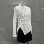 White [high quality brushed lace] shopping mall premium edition / S recommendation within 47.5kg