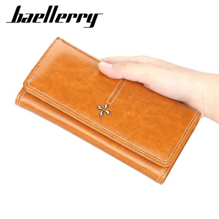 Wallet Women's Long Korean Style Fashion Glossy Multi-Card Slot Large-Capacity Card Holder Multi-Functional High-End Clutch Bag