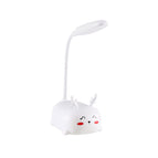 White [fawn table lamp + first switch + usb data cable]