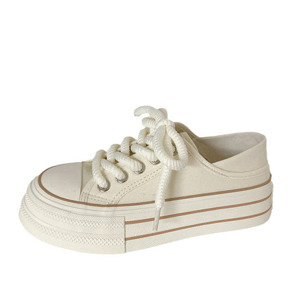 H1292 + H1028 + H1057 high-top platform canvas shoes women's slip-on lazy versatile niche ins board shoes