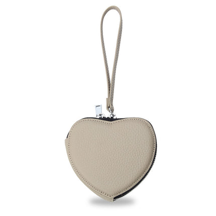 Genuine Leather Coin Purse Women's Korean Style New Arrival Cute Hand Carrying Love Bag Coin Lipstick Earphone Storage Small Wallet