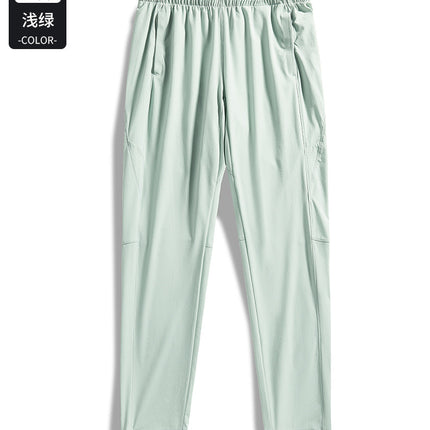 2024 summer outdoor sports quick-drying pants men's and women's ice silk cool pants breathable light hiking pants wholesale