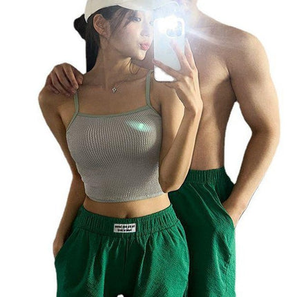 2024 New Separates Couple Swimsuit Women's Slim Belly Covering Tight Backless Pure Desire Beach Vacation Hot Spring Swimwear Women