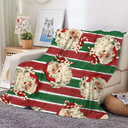 Christmas Decoration Blanket Holiday Blanket Red Festive Blanket Christmas Tree Polo Sofa Blanket Flannel Blanket