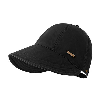 Spring and Summer Celebrity Style High-Value Sun Protection Hat for Women, Adjustable Drawstring, Versatile Face-Covering, Trendy Small-Face Fisherman Hat