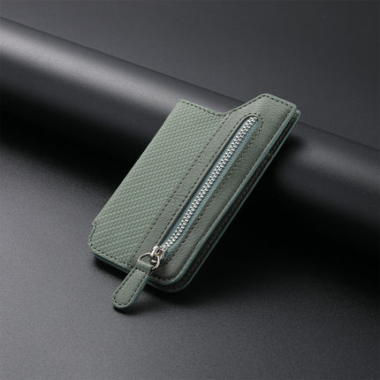 Hot selling mobile phone card bag card holder left and right flap multi-card holder zipper mobile phone bag creative personality back card bag