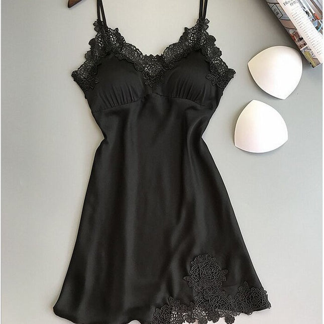 Factory Supply Hot Sale Sexy Split Pajamas Set Sexy Lace Sling New