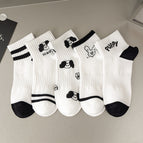 Wd52 boat socks female little black dog / Naked socks