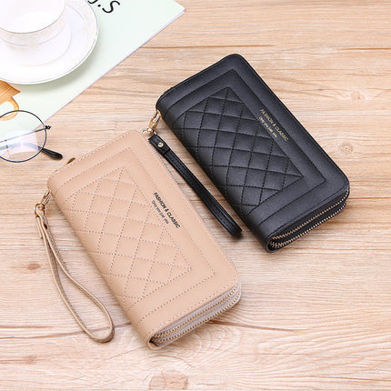 Cross-border Generation Wallet Women's New Long Style Women's Hand-held Casual Mobile Phone Bag Double Zipper Wallet Large Capacity Card Holder