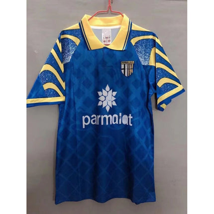 96 German Away 2010 German Away 9597 Yellow Blue Parma Retro Version Football Uniform Top Jersey