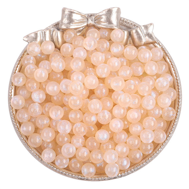 Acrylic magic color mermaid non-porous loose beads handmade DIY mobile phone shell decorative material jewelry accessories round beads