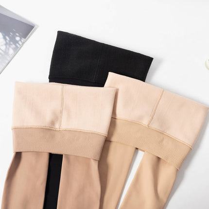 Autumn and Winter VC water light pants light leg artifact female nude feeling natural leg shaping one-piece pants thickened fleece-lined leggings socks