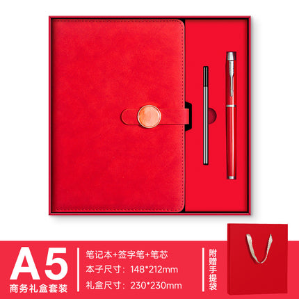 Business Notebook Gift Box Set, Notepad with Insulated Cup, Souvenir Gift, Customizable Logo, Simple Gift Box Packaging