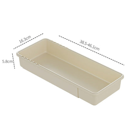 Japanese-style drawer storage box retractable tableware compartment storage box multi-functional tableware underwear socks sorting