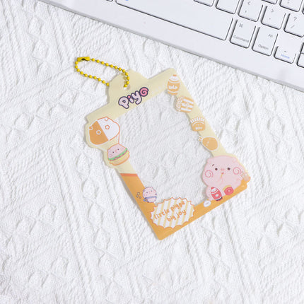 Small Fresh Cherry Album Small Card Protective Cover Hard Rubber Cover 40 Silk High Permeable Anti-scratch Tear Film B8 Bead Chain Card Cover in stock