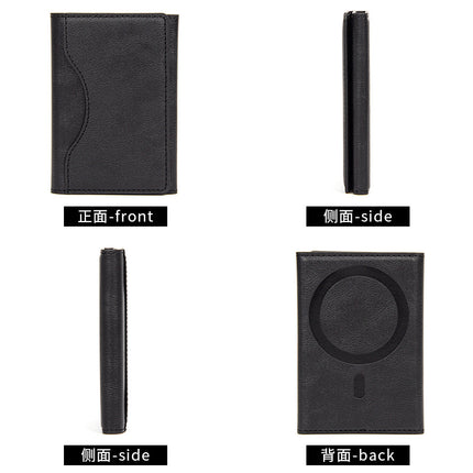 Suitable for Apple 15 iPhone16promaxMagSafe Magnetic Card Bag Multi-Card Three-Folding Mobile Phone Card Case