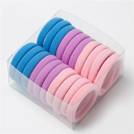 Seamless black hair ring towel ring ladies hair rope base base rubber band leather sleeve children's hair accessories manufacturers direct supply