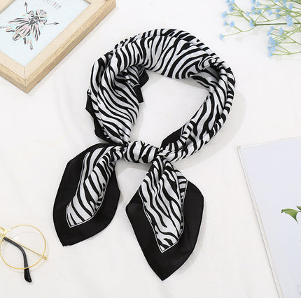 70 Silk Scarf Square Scarf High-end Korean Style Fashion All-match Professional Silk Small Scarf Retro Printed Silk Scarf for Women