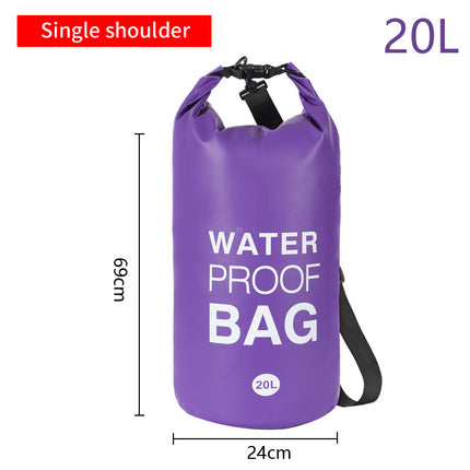 Outdoor Waterproof Bag Rafting Beach Backpack Swimsuit Clothes Mobile Phone Storage Bag Pvc Interlayer Mesh Ready Stock