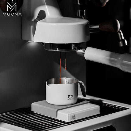 MUVNA Muweina Italian Coffee Cup Starrain Stainless Steel Extraction Cup Espresso Cup 100ml with Scale