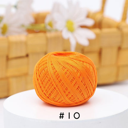 No. 10 Lace Thread Micro Hook Shuttle Weaving Handmade DIY Miniature Doll Fine Wool Crochet Ball 20g Wholesale
