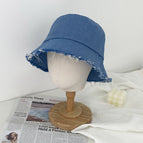 Raw edge light blue [head circumference 58-62]