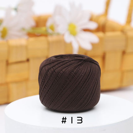 No. 10 Lace Thread Micro Hook Shuttle Weaving Handmade DIY Miniature Doll Fine Wool Crochet Ball 20g Wholesale