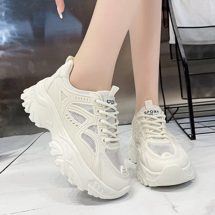 Feet Shoes Women's 2025 Spring and Autumn New Explosions All-match Casual Shoes sneaker Thick-soled White Shoes