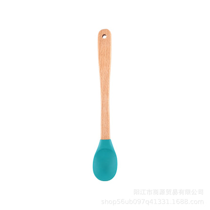 Silicone Large Scraper Special Wooden Handle Baking Silicone Kitchen Tool Cake Homemade Handmade Dessert