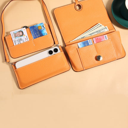2025 New Convenient Multifunctional Passport Card Holder Crossbody Mobile Phone Bag Three-In-One Multifunctional Hand-Held Bank Card Wallet