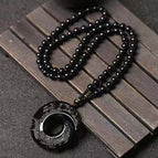 Black + six-character ball chain