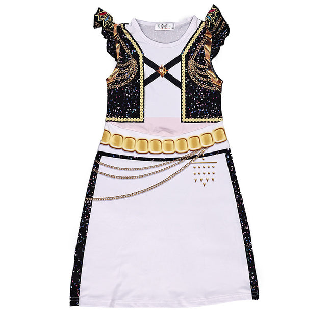 K-Pop Hunter Cosplay Costume Rumi Zoy Mirra Short Skirt Korean Girl Group Children's Stage Performance Costume