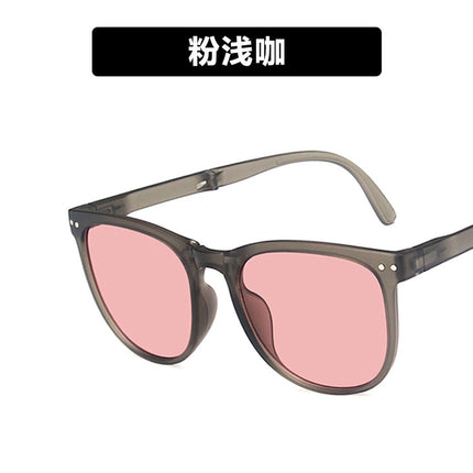 Folding Sunglasses Pocket Air Cushion Sunglasses Women's Sun Protection Glasses 2022 Anti-Uv Sunglasses Men's Driving Trend