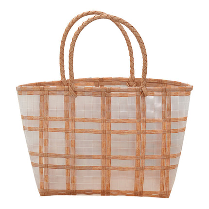PVC Rattan Woven Jelly Bag / Sac Jelly Rotin Tressé PVC