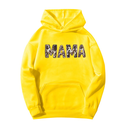 AliExpress ebay foreign trade cross-border mama printed hooded sweater autumn and winter European and American men's and women's top fashion loose