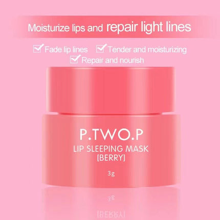 3g South Korea Lip Sleep Mask Night Sleep Maintenance Moisturizing Lips Gloss Bleach Cream Nourishing Lips Care Cherry Lip Balm