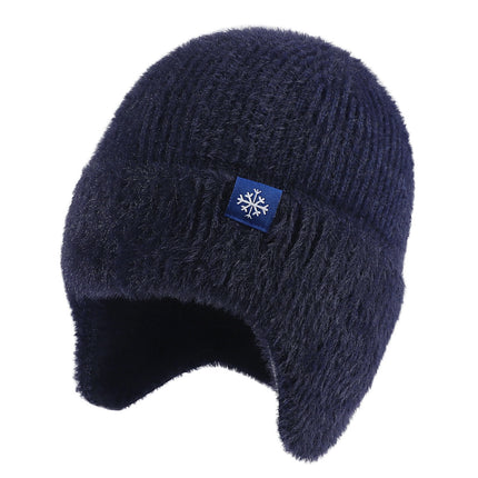 Baotou Cold Hat, Comfortable Hat for Men and Women, Autumn and Winter Ear Protection, Warm Woolen Hat, High Elastic Cold-Proof Cotton Hat, Cross-Border Foreign Trade