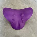 C- shaped pillow purple